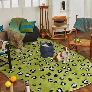 Retro Irregular Carpet Living Room Sofa Large Decorative Soft Rugs Bedroom Room Luxury Thickened Polyester Furry Home Floor Mats