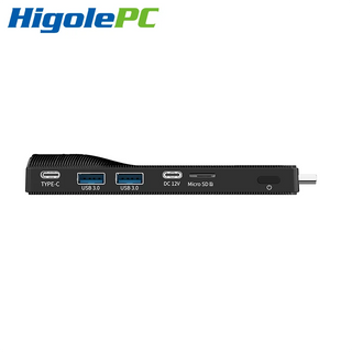 HigolePC Mini PC Windows 11 Pro Intel J4125 WiFi 5 BT 5.0 PC Stick USB Type-C PD3.0 HDMI 4K Laptop Desktops Industrial Computer