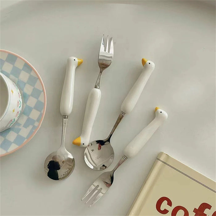 Durable Travel Flatware Odorless New Knife Fork Spoon Creative Portable Dinnerware Set Gift For Relatives Family Friends Safe