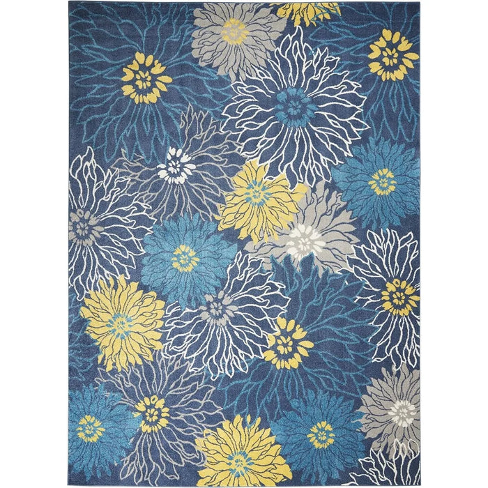 9' X 12' Area Rug, Floral, Farmhouse, Easy Cleaning, Non Shedding, Bed Room, Living Room, Dining Room, Kitchen (9x12)