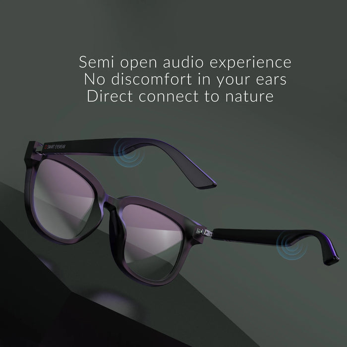 High End Wireless BT 5.0 bone conduction Calling Audio Anti blue Light Headphone Smart Glasses