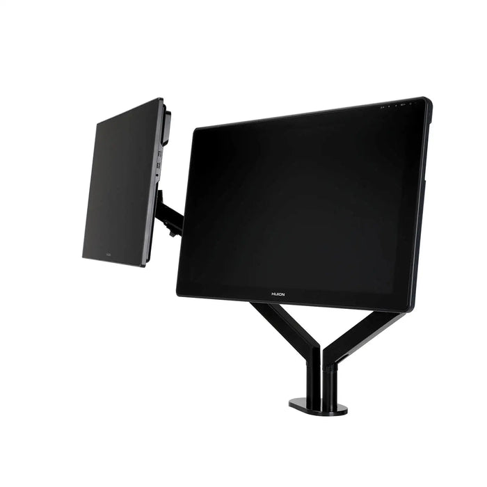 Huion Stand ST420 360° Rotation Desk Monitor Mount Holder Dual Arm Display Bracket Height Adjustable Fit 11-32 Inch Loading 9kg