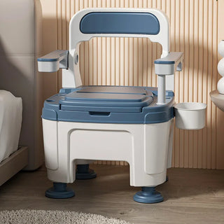 Foldable Armrest Shower Cabin Chair Home Disabled Toilet Seat Portable Indoor Pregnant Toilet Chair For Elderly
