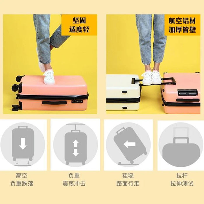 New luggage Female 24 "student trolley case Male travel boarding case Children 20" password suitcase cardan wheel