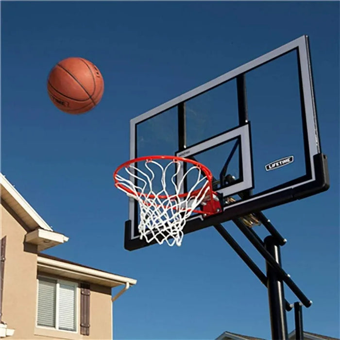 90061 Portable Basketball System, 52 Inch Shatterproof Backboard,Black