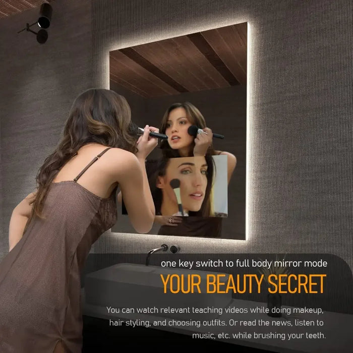 Customized New Magic Mirror Photo Smart Bathroom Mirror Tv For House Mirror Hotel