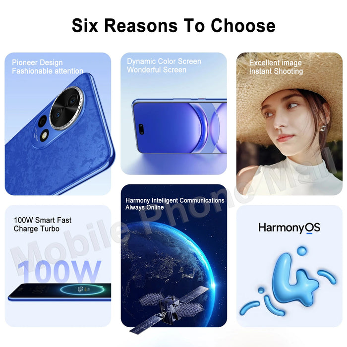 Original Huawei Nova 12 Pro 6.76" 120Hz Screen Kirin 9000S HarmonyOS 4.0 Camera Battery 100W SuperCharge NFC Smartphone