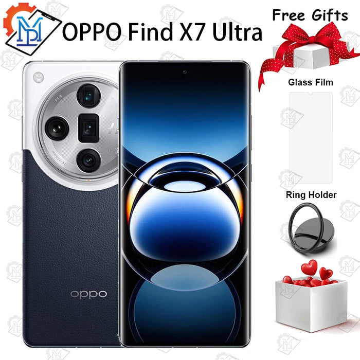 Original OPPO Find X7 Ultra 5G Mobiel Phone 6.82" AMOLED 120Hz Screen Snapdragon 8 Gen 3 Camera 50MP 100W SuperCharge Smartphone