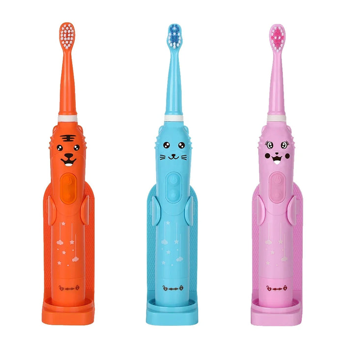 Ultrasonic Fashion Smart Sonic Kids Children's Electric Toothbrush With 6 Brush Heads 6 Modes