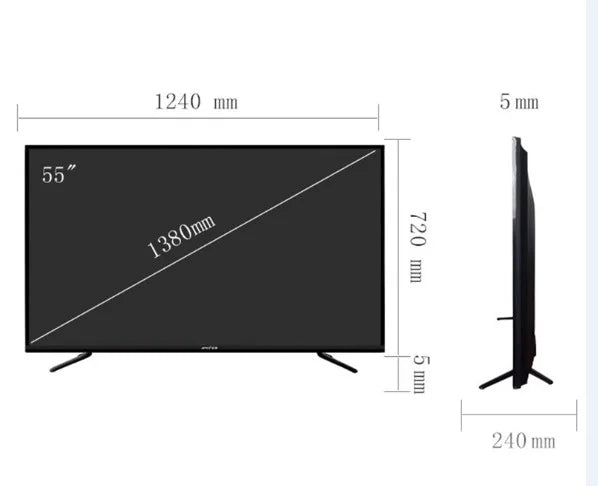 Flat screen tv smart 4k T2/S2 42/50/55/60/65 a television lcd (led) digital