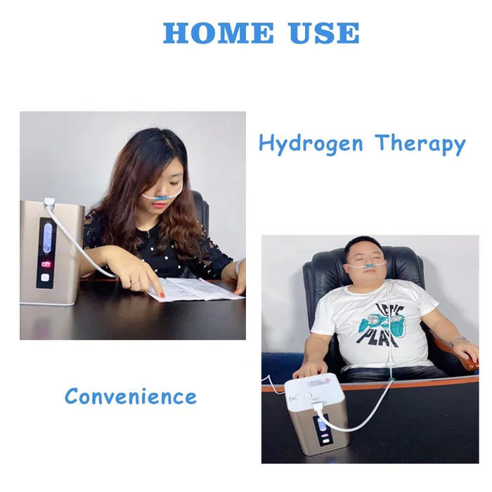 Portable Hydrogen Inhalation Machine Home Use Hydrogen Gas Inhaler Molecular Hydrogen Gas Generator