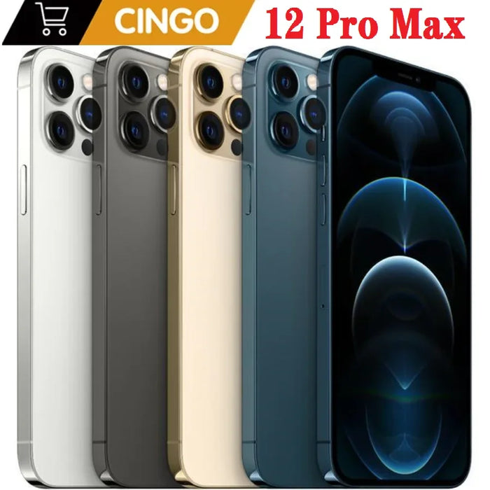 Original Unlocked iPhone 12 Pro Max 6.7" 6G RAM 128GB/256GB/512GB ROM 5G Smartphone Face ID IOS A14 Bionic Chip