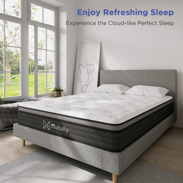 2024 New 12 Inch Memory Foam Mattresses, Innerspring Hybrid Mattress