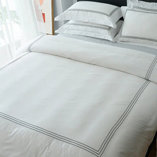 Hotell Winter Duvet Cover Luxury King White Men Cotton Bed Comforter Set Cheap Full Size Twin Neutral Jogo De Cama Home Fit Kit