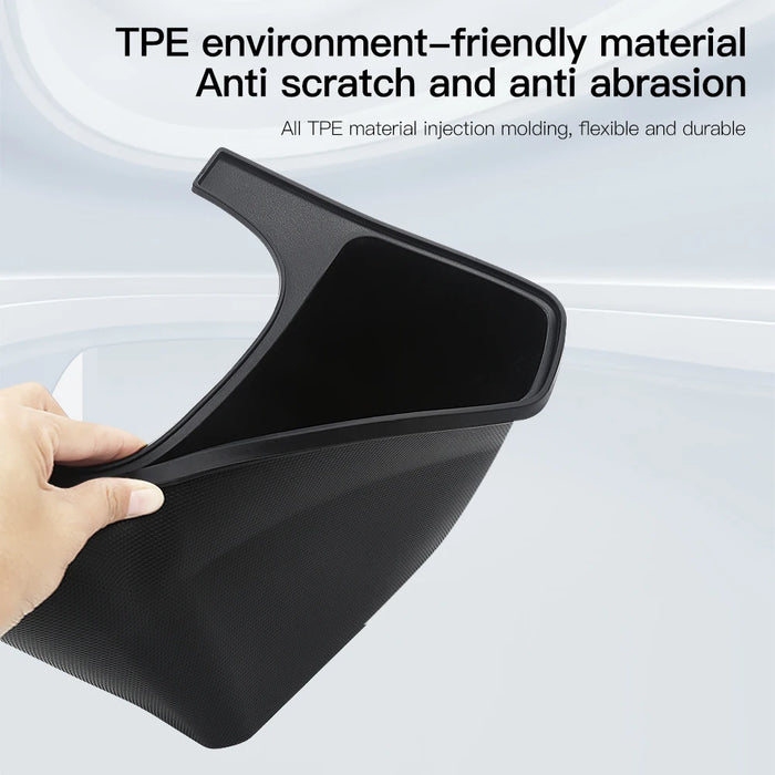 For Tesla Model Y Under Seat Storage Box Drawer Holder Car TPE Organizer Rear Seat Trash Can Accessories 2021/2023