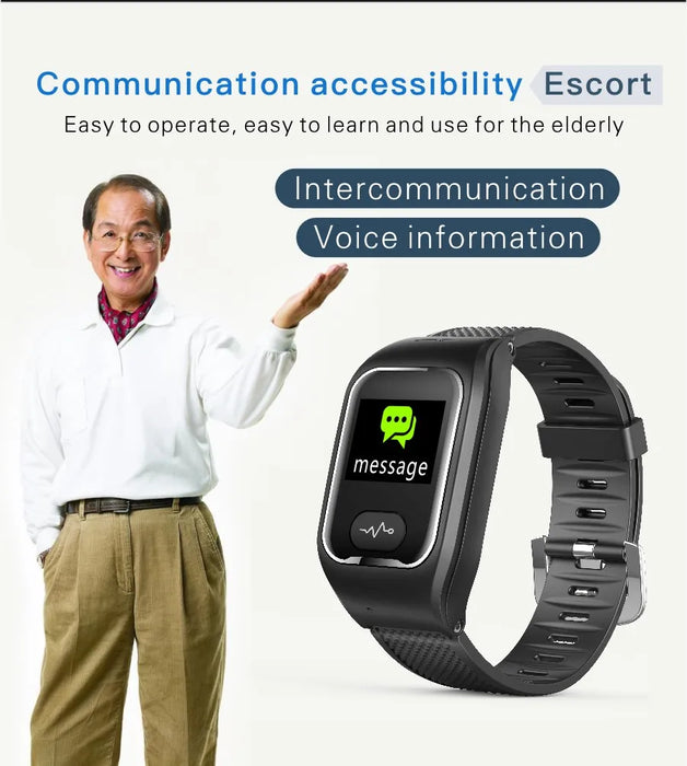 Vivistar 4G Smart Watch L05 For Elderly SOS Watch GPS Smartwatch Sim Card Wifi Elderly SOS Bracelet Disabled People Health Care