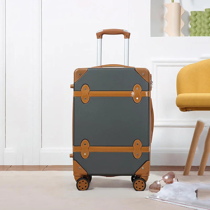 Pull rod case men's luggage large capacity 24 "sturdy 2022 new retro fashion 20" small suitcase