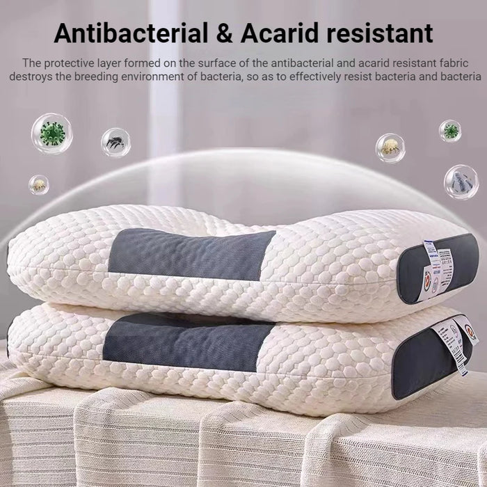 New 3D SPA Massage Pillow Antibacterial Anti-Mite Pillow Neck Chiropractic Traction Device For Pain Relief Bedding Help Sleep