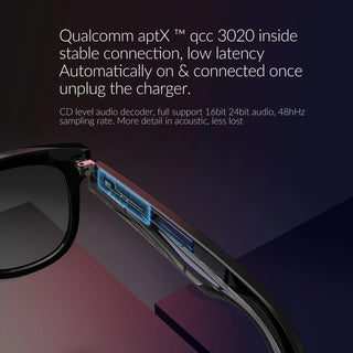 HBK Earphone Glasses with Speaker Wireless smart eyewearBluetooth Smart Audio Headphone Sunglasses