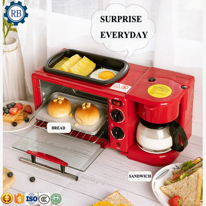 High Speed automatic breakfast machine for kitchen cooling 3 IN 1 Breakfast Maker