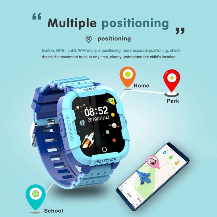 DF75 1.4 Inch 4G GPS Positioning Children Waterproof Smart Calling Watch With SOS Function