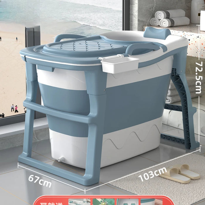 Body Wash Tub Foot Bath Bucket Roller Foldable Adult Large Folding Home Spa Fomentation Machine Tina Plegable Portable Bathtub