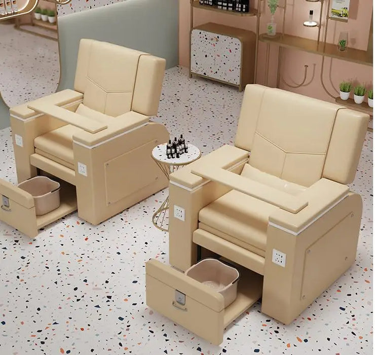 Manicure sofa electric foot bath massage chair foot washing chair dedicated beauty eyelash sofa beauty foot chair