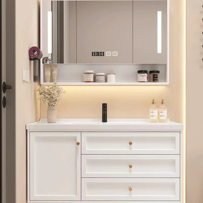 Mirror Narrow Bathroom Vanity Sink Furniture Items Accsesories Space Saving Storage Mirrors Wall Badkamerkast Mounted Luxury