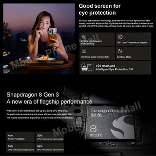 New Original OPPO Find X7 Ultra 5G Mobiel Phone 6.82Inch 120Hz Screen Snapdragon 8 Gen 3 Camera 50MP 100W SuperCharge Smartphone