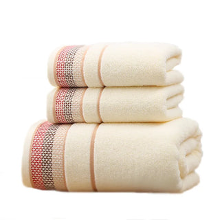 Cotton Towel Set Postage Hotel Beach Bathroom Thickened Men's And Women's Bath Towels Children's Soft Bath Towels Set Of Three