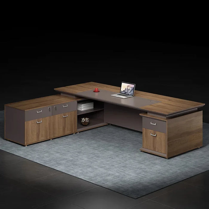 Office furniture simple modern atmosphere office desk and chair combination fashion executive desk computer desk