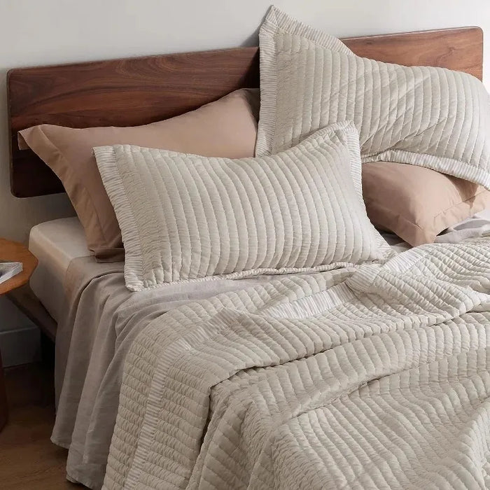 Bedsure Bone Bedspread Coverlet Queen Size - Lightweight Soft Quilt Bedding Set for All Seasons, Corduroy Pattern Quilt Set