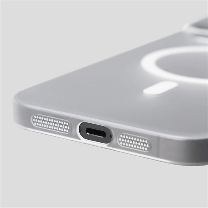 Ultra Thin Matte Magnetic Wireless Charge Case For iPhone 15 14 13 12 11 Pro Max Plus For Magsafe Translucent Hard PC Back Cover