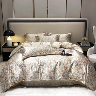 Fashion Duvet Cover Set Luxury Bedding Sets Soft Comforter Quilt Cover Fitted Bed Sheet Pillowcase Queen King Size Bed Linen