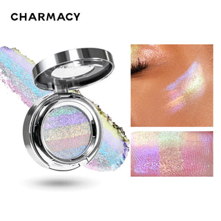 CHARMACY Rainbow Duochrome Highligter New 5 Colors Shimmer Multichrome Long-lasting Eye Shadow Cosmetic Makeup for Women
