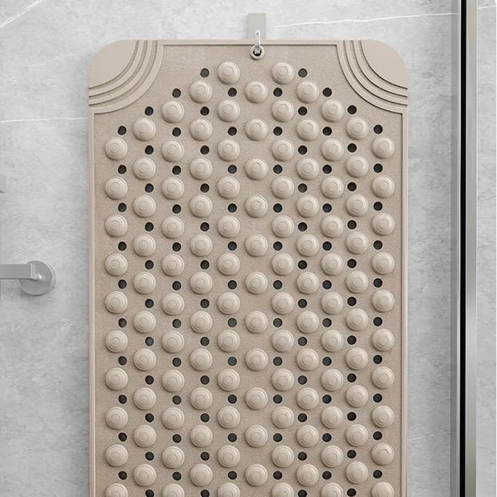 Non-Slip Suction Cups Bathroom Mat Shower Bath Mat Foot Massager with Silicone Suction Cup Massage Brush for Bathroom Home Use