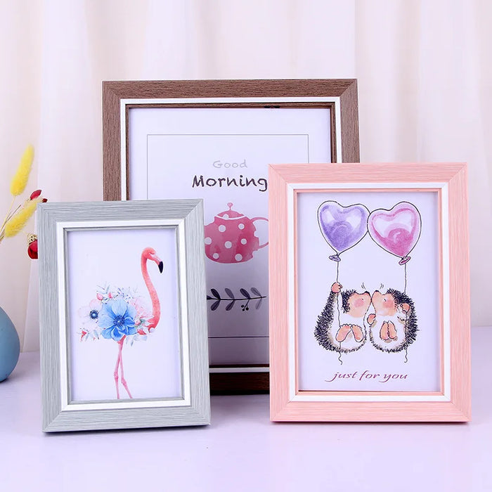 Modern Simple Picture Frame Table 6 "8" 10 "A4 Decorative Picture Frame Wedding Studio Photo Hanging Wall Picture Frame