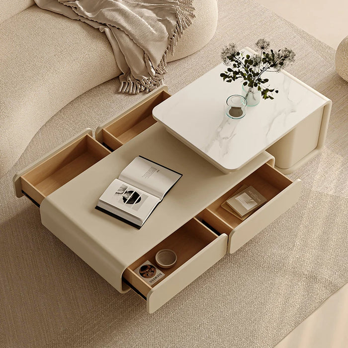 Nordic Design Luxury Coffee Tables Center Simple Salon Low Modern Square Books Table With Storage Floor Living Room Furniture