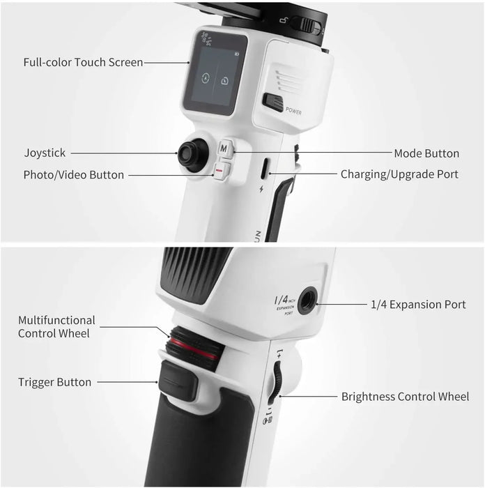 Zhiyun Crane M3 Gimbal 3-Axis Handheld Stabilizer All in One Design for Mirrorless Cameras,Smartphone,Action Cameras