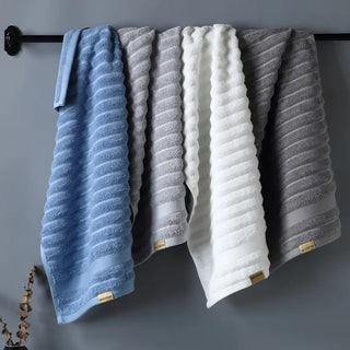 100% Cotton Towel Quality Face Bath Towels White Blue Grey Soft Feel Highly Absorbent Shower 1 Pcs Home Comfort Towel Bath Towel