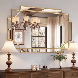 Large  Mirror for Wall, Modern Decorative Mirror Rectangle Wall , Bevelled Full Length Mirror