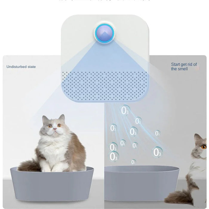 Smart Pet Odor Eliminator, Air Purifier, Self Cleaning Litter Box for Cats, Ozone Deodorizer, Toilet Sandbox Items