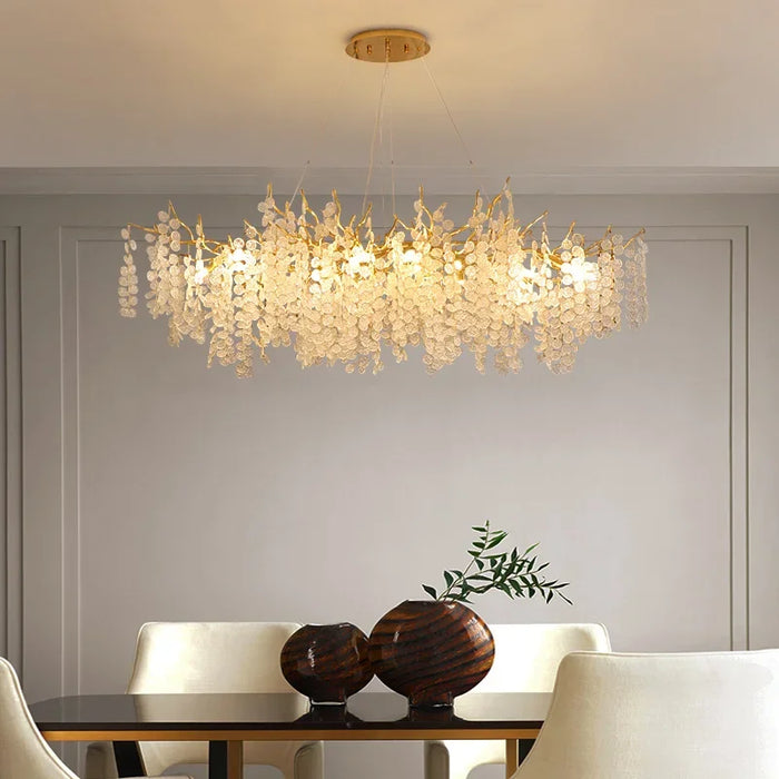 Modern Luxury Gold Crystal Chandelier Lighting Led Chandeliers Light Fixture for Living Room Bar Hotel Hall Hanging Lamp