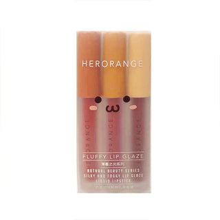 HERORANGE Creative Cigarette Lip Glaze Set 3 Colors/set Lipstick Matte Long Cosmetic Original Stick Mineral Lip Glaze Set