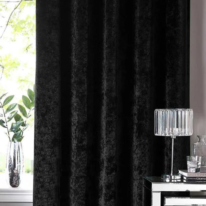 38 Colors Black Velvet Curtains 108 inches - Blackout Soft Velvet Panel Drapes for Bedroom Thermal Insulated Window Treatment