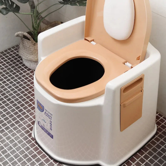 All-in-one Elderly Sitting Toilet Mobile Anti-slip Toilet Pregnant Women Chair Indoor Deodorant Portable Bathroom Seat