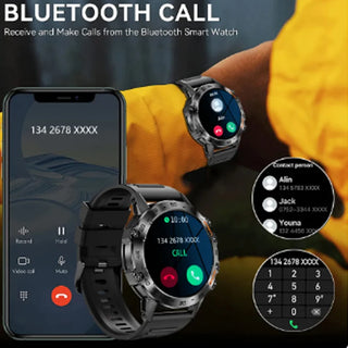 Men Smartwatch Bluetooth Phone Call for VIVO Y27 Samsung Galaxy A73 Vodafone Smart Platinum 7 Samsung Galaxy S8 Active OPPO Find