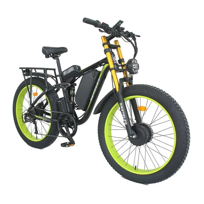 2000W K800 PRO Electric Bike Dual Motor 26 inch Fat Tire Bike 48V 23Ah  Mountain Ebike Removabel Battery Electric Bicycle