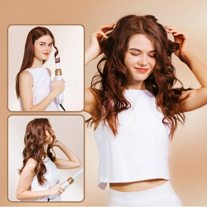 hair dryer brush permanent wave air styler ringlet Auto hair Air Curling Hair Styler frizz up buckle 5 in 1 Hot Air Brush