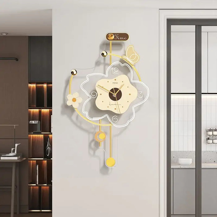 Creative Wall Clock Living Room Home Decoration Modern Simplicity Atmosphere Dining Room Hanging Watch Wall Lamp Porch Clock New